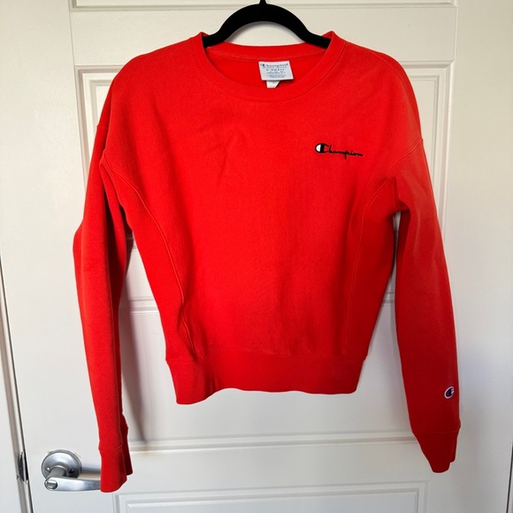 Champion UO Exclusive Script Crew Neck Sweatshirt reverse weave extra small - Picture 4 of 7